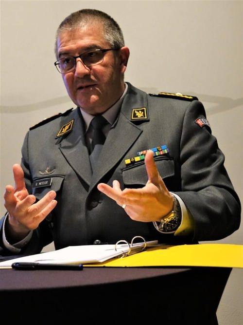 Brigadier Gregor Metzler sprach über Erkenntnisse aus dem Ukrainekrieg. Brigadier Gregor Metzler sprach über Erkenntnisse aus dem Ukrainekrieg.