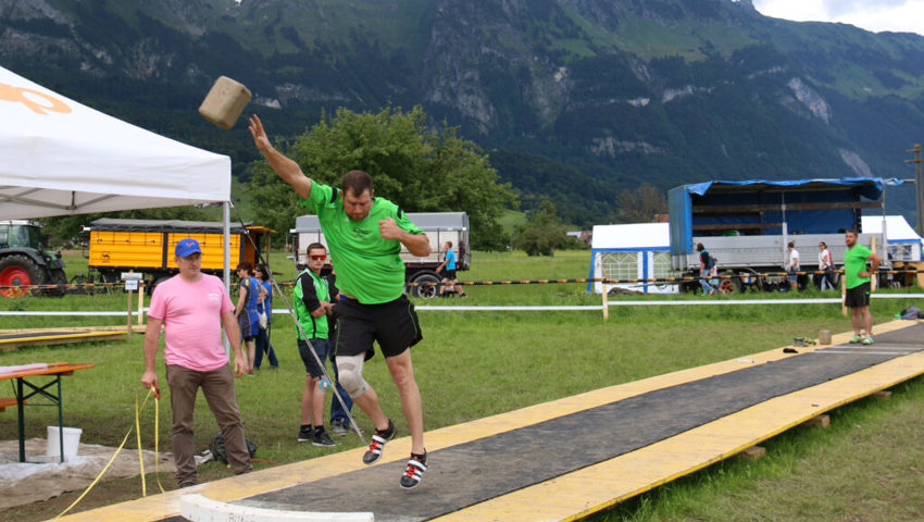  In den Wurfdisziplinen traditionell stark: Das Rheintaler Turnfest 2016 in Gams war eines der letzten grossen Turnfeste in der Geschichte des STV Frümsen. 