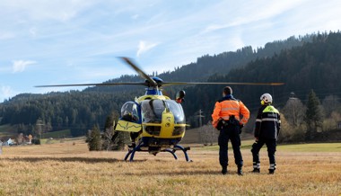 Mann verletzt sich bei Arbeit mit Kreissäge