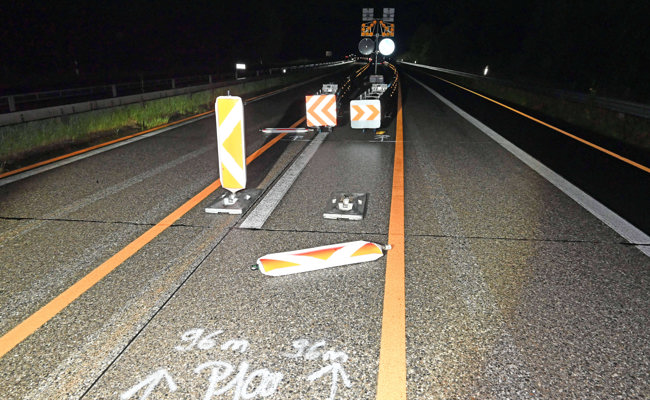 Sekundenschlaf auf der Autobahn: Unfall verlief glimpflich