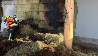 Rauch aus Heuballen: Knapp am Brand vorbei