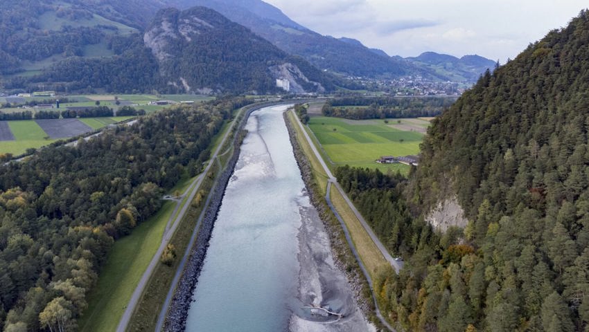  Im Kanton St.Gallen wird wieder über ein Wasserkraftwerk am Rhein diskutiert 
