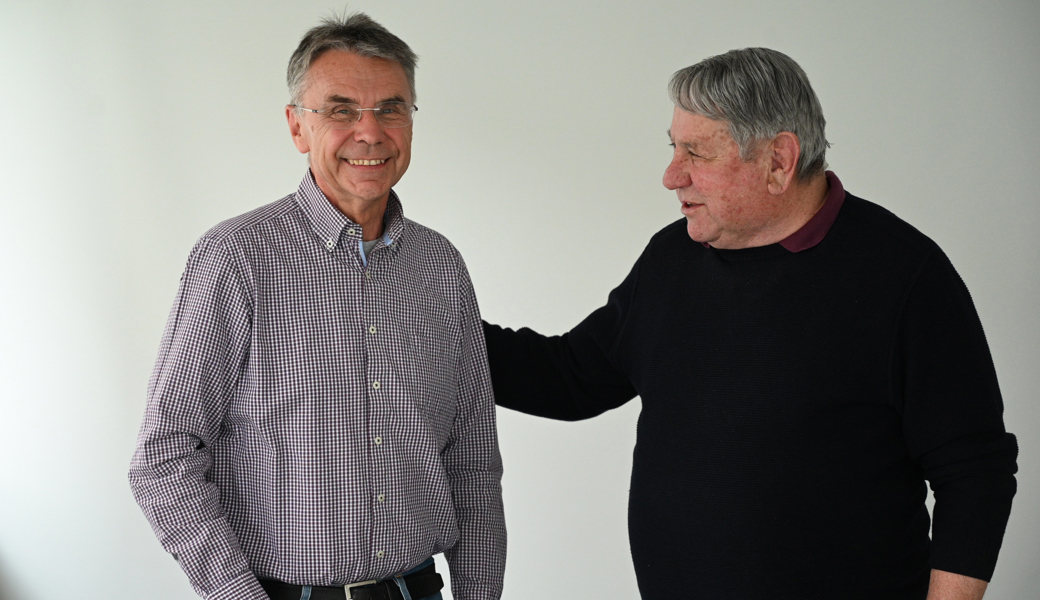 Ellero Ziegler (links) stellt sich für die Nachfolge von Tixi- Präsident Peter Brugger zur Verfügung. 