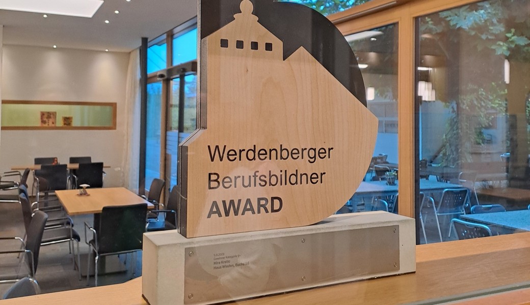 Eine Würdigung für persönlichen Einsatz und Innovation.