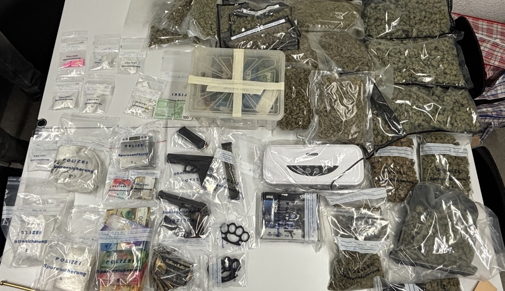 Drogen, Waffen und eine hohe Summe Bargeld: Diese Hausdurchsuchung hat sich gelohnt und führte zu einer Festnahme.