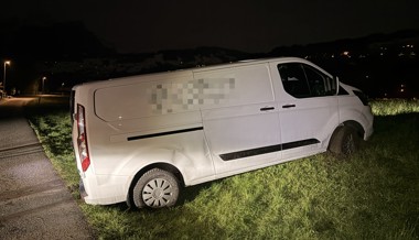 Fahrunfähig in Wiesland stecken geblieben