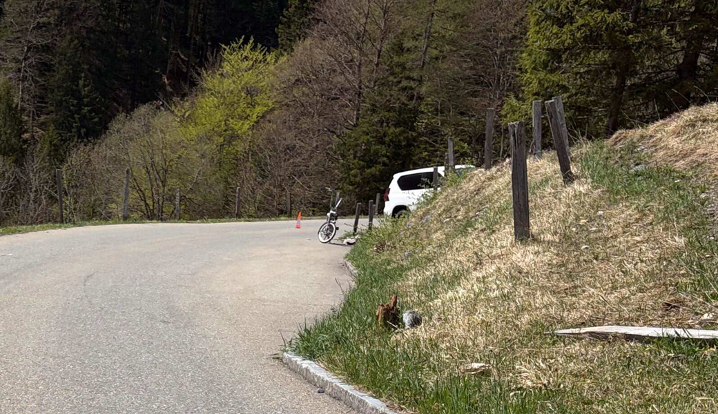 Mit Mofa verunfallt und ins Spital geflogen