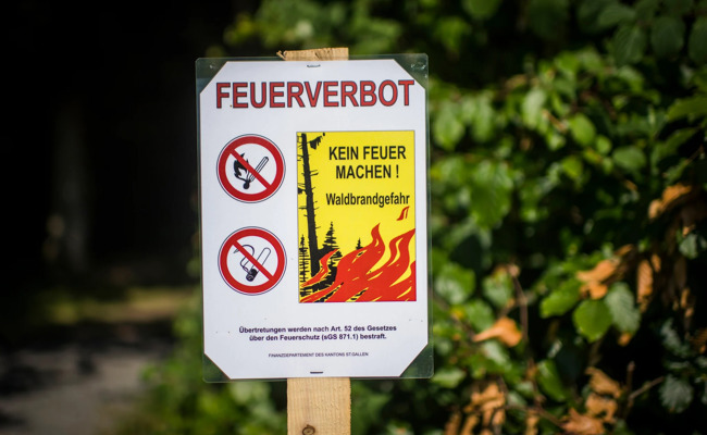 Im obersten Toggenburg ist das Feuerverbot bereits wieder zurück