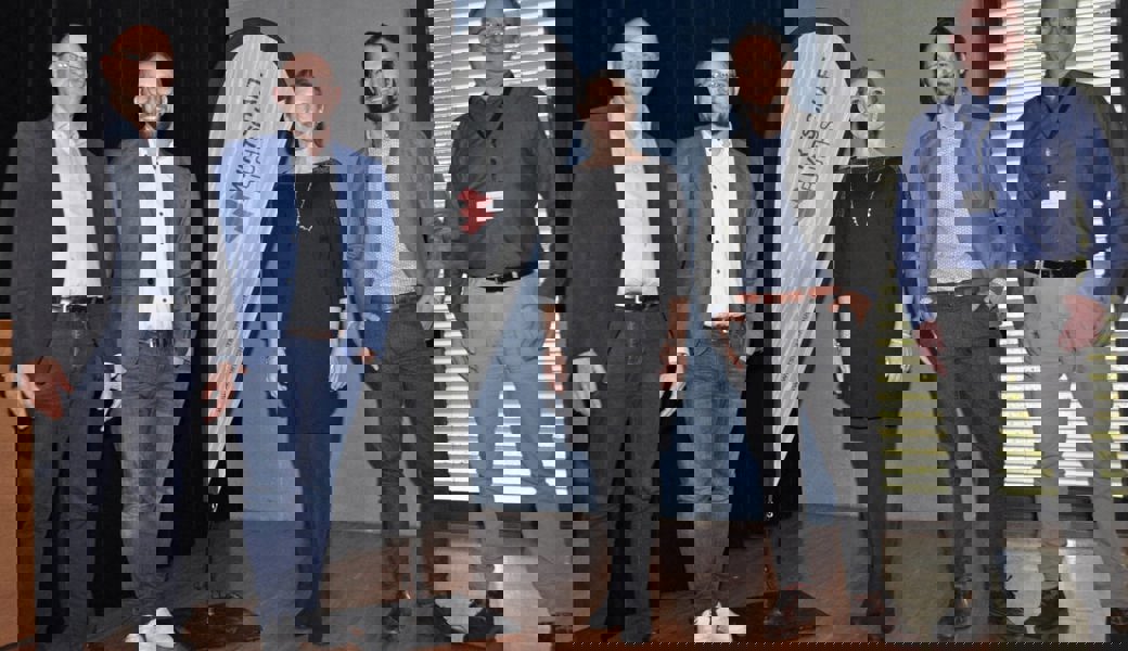  Der neue Vorstand von Wirtschaft Buchs: (von links) Peter Keller, Manuel Zangger, Präsidentin Silvia Montonato, Patrick Cantieni und Andreas Morf. 