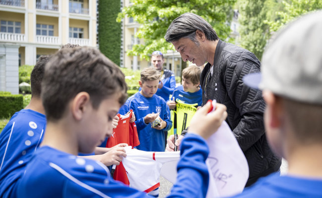 Zusammenzug: Die Schweizer Nationalmannschaft ist eingetroffen