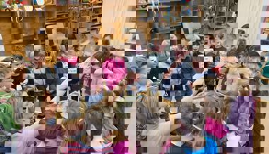 Gamser Kindergartenkinder durften Kerzen ziehen