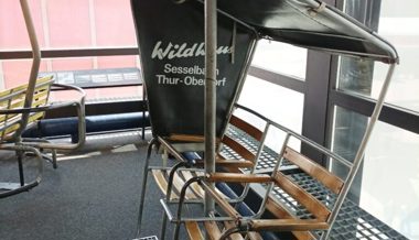 Ein Toggenburger Wintersport-Relikt im Verkehrshaus der Schweiz in Luzern