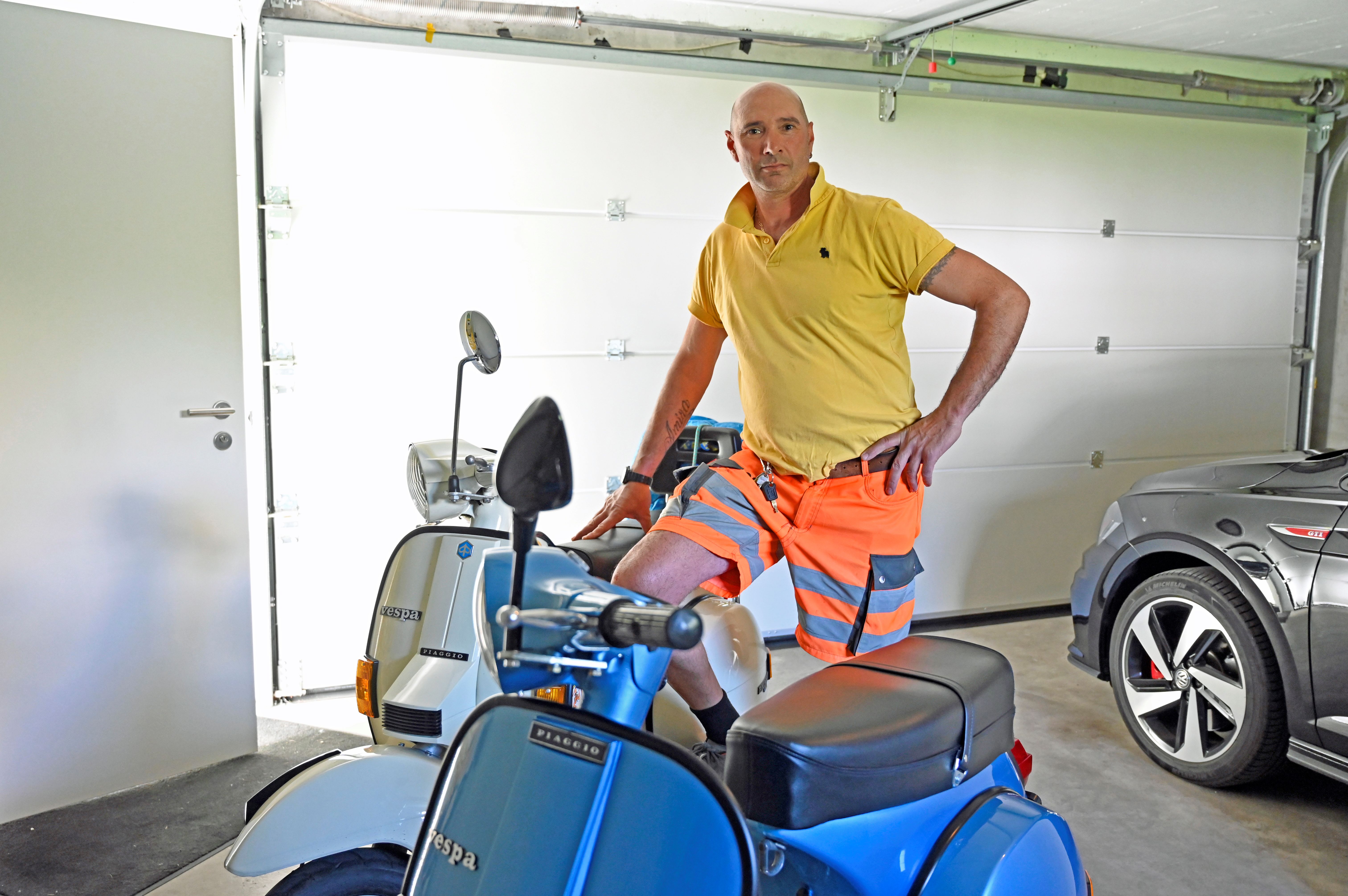 Rocco Sammartino und seine zwei rollenden Schmuckstücke