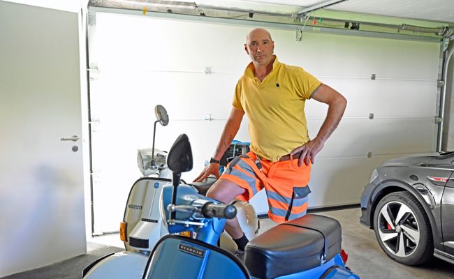 Rocco Sammartino und seine zwei rollenden Schmuckstücke