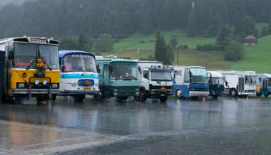 Trotz strömendem Regen sah man manch sonniges Lächeln am Wohnbustreffen