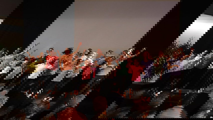  Ohne Musik weiter getanzt: Die jungen Turnerinnen und Turner des TV Buchs begeisterten das Publikum in zwei Showblocks. 