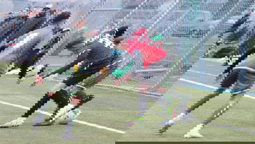  Zweikämpfe waren besonders in der Startphase Mangelware, die Gamser gewährten den Buchsern zu viel Raum. 