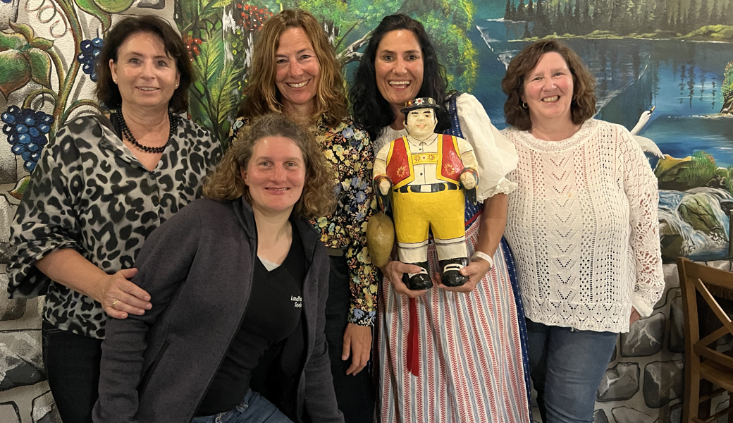 Der Vorstand der Landfrauen Sevelen (von links): Kassierin Gertrud Dutler, Vizepräsidentin Karin Ackermann, Aktuarin Rosmarie Litscher, Präsidentin Sandra Vetsch, Beisitzerin Heidi Adank.