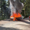 Erst Rauch, dann Feuer: Auto geriet in Vollbrand