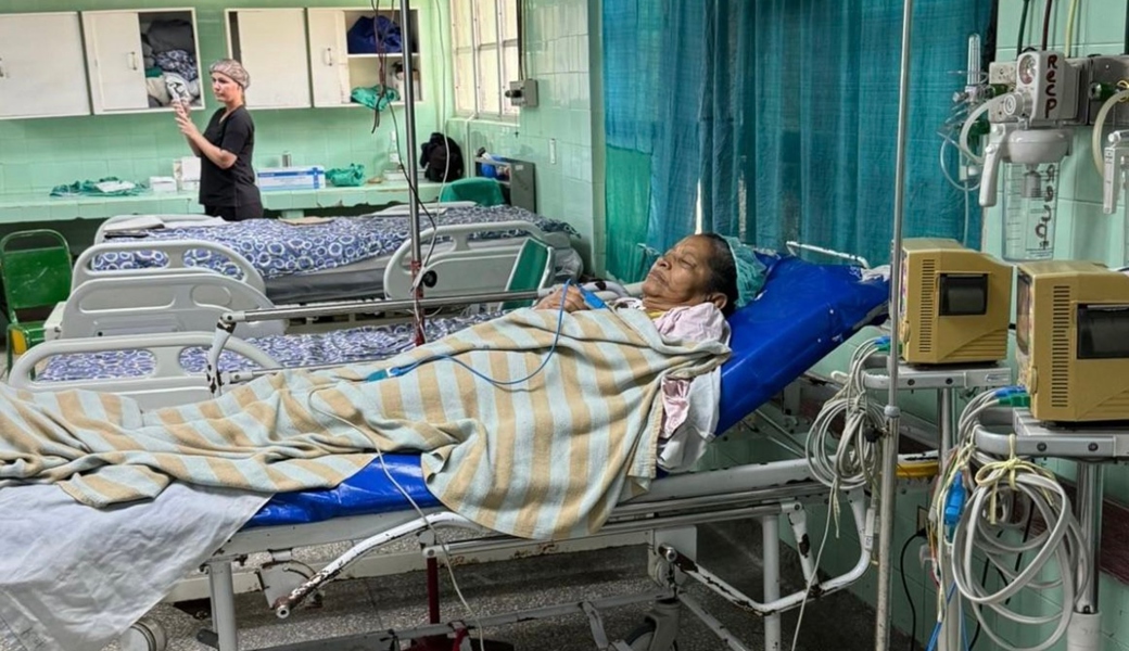 Aufwachraum im Hospital Faustino Pérez. 