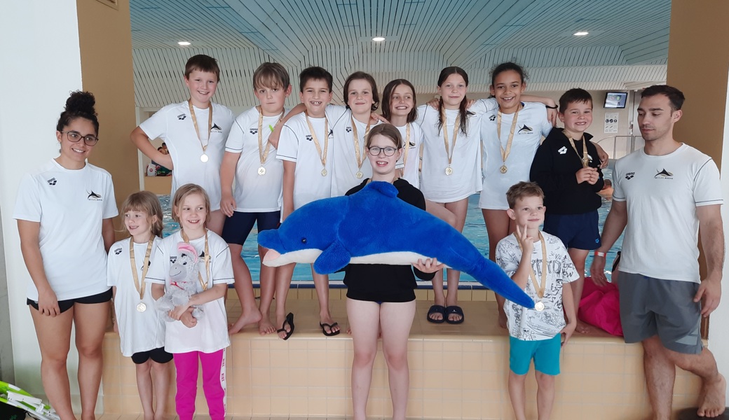 In der Kidsliga in Balgach schwammen die Flöserinnen und Flöser stark.