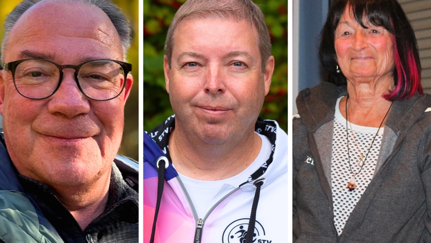 Nominiert in der Kategorie Raiffeisen-Preis sind (von links): Stefan Willi, Rolf Berger, Renate Büchel.
