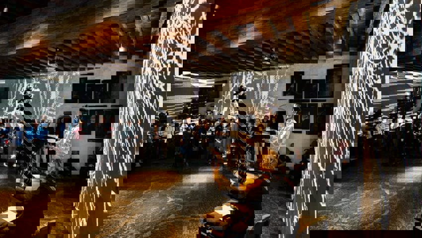  Effekt mit Wirkung: Lichtblitze während des Konzerts. 