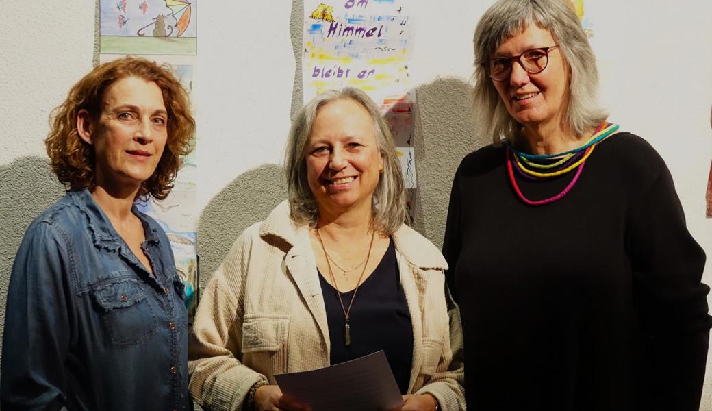 Die Vernissagerednerinnen: Manuela Graf, Nadja Rothenberger und Ruschka Engler (von links).