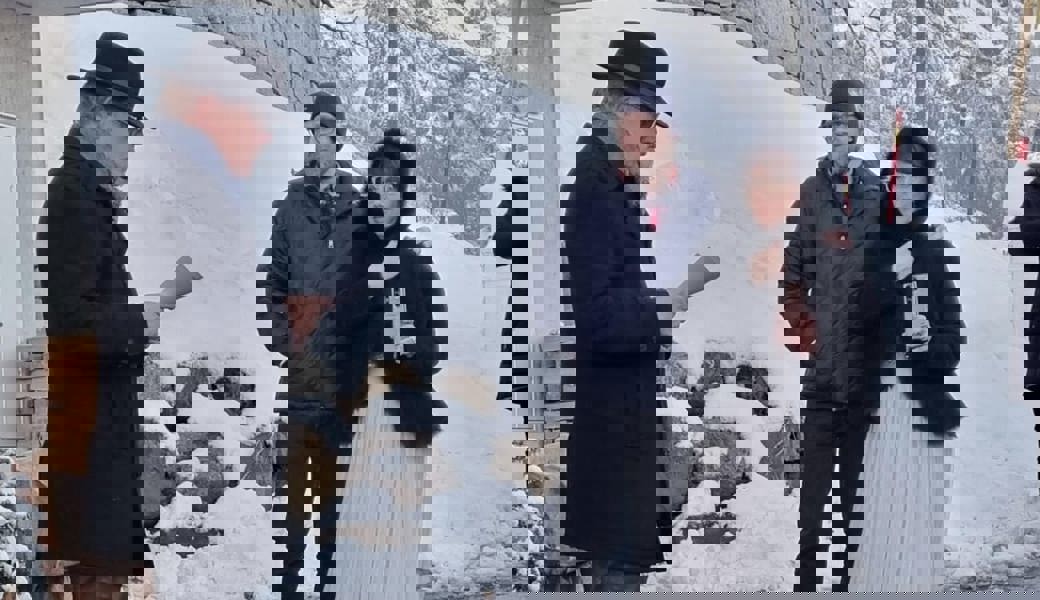 Pfarrer Beerle bei seiner Predigt.