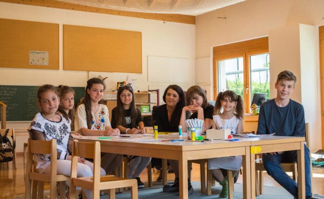Ein Glücksfall im Klassenzimmer: Lehrerin Alexandra Rathmann spricht auch ukrainisch