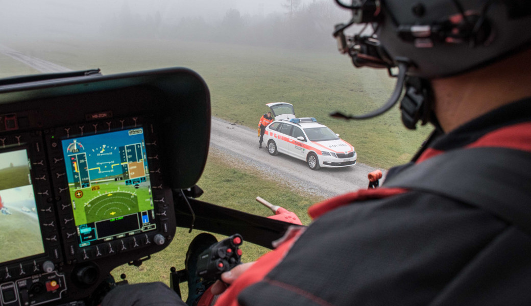 Der Verletzte musste mit dem Helikopter ins Spital geflogen werden.