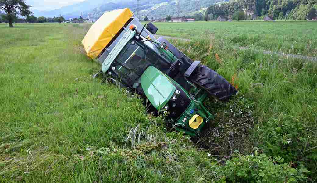 Traktor gestohlen, verunfallt, geflohen: 36-Jähriger festgenommen