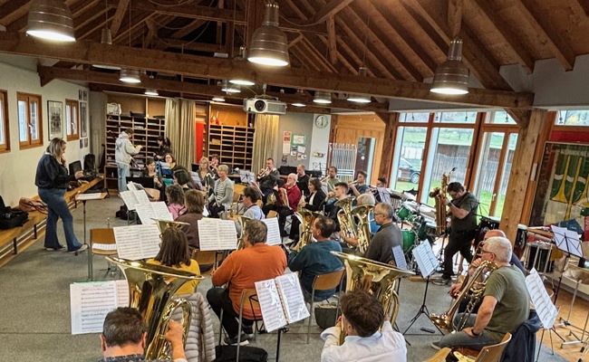 Konzentrierte Vorbereitung aufs Konzert