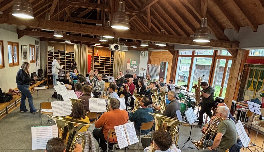 Konzentrierte Vorbereitung aufs Konzert