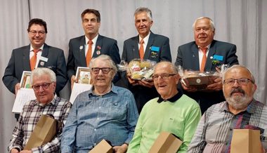 Zum Teil seit 65 Jahren aktiv: Musikverein Buchs-Räfis empfing die Ehren-Jubilare