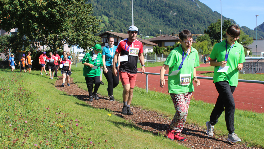 30 Minuten lang in Bewegung: Der Schweiss floss in Strömen.