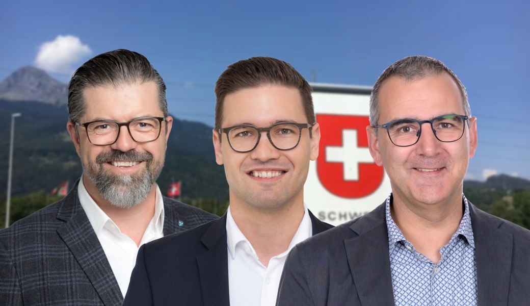 Daniel Grünenfelder, Sascha Schmid und Christian Lippuner (von links) fordern ein Beibehalten der bisherigen Steuerpraxis, bis das Bundesparlament die Frage geklärt hat.