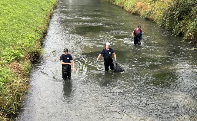 Velos, Motoren, Ausweise: Fischer befreien Gewässer von Müll