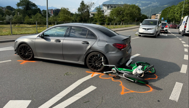 Mopedfahrer schwer verletzt ins Spital geflogen