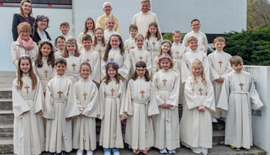 Erstkommunikantinnen und Erstkommunikanten aus Buchs.