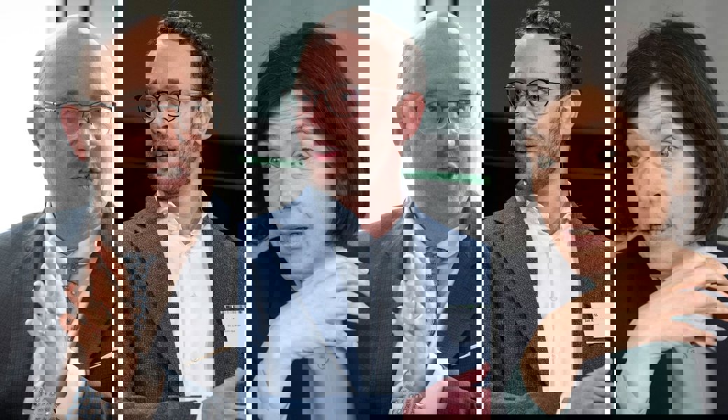 Von links: Regierungspräsident Beat Tinner, IHK-Chefökonom Jan Riss und Regierungsrätin Bettina Surber. 