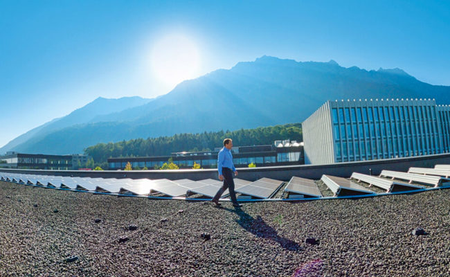 1800 Megawattstunden pro Jahr: Sonne liefert künftig Energie für Hilti-Campus