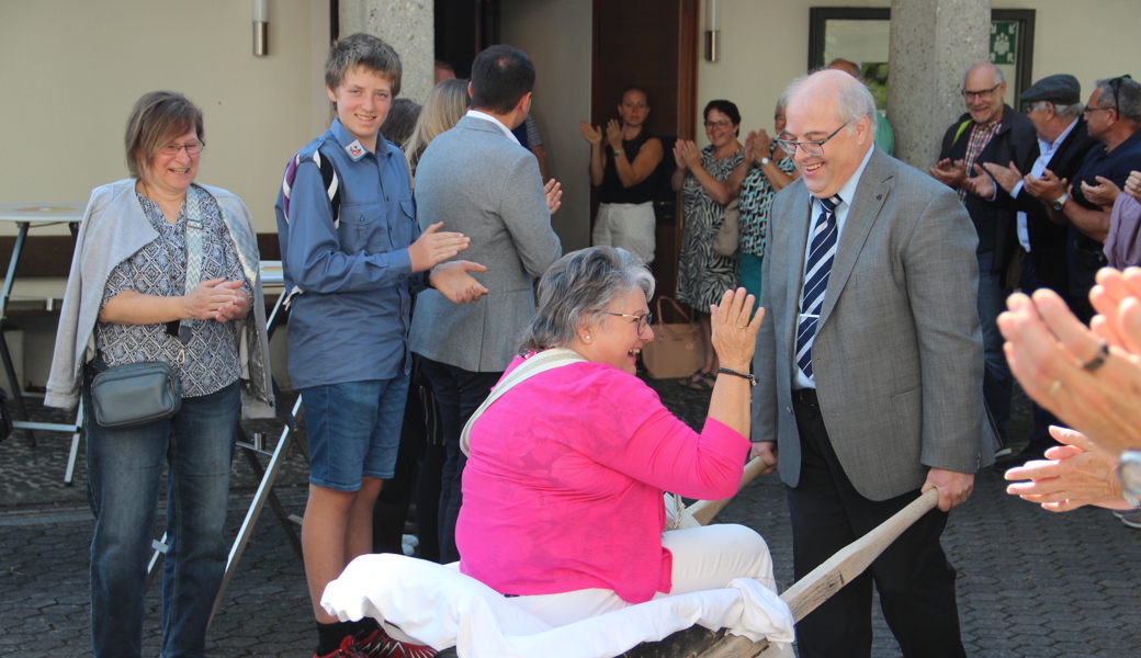 Annabeth Gubler und Gabriela Heeb wurden mit bewegenden Worten verabschiedet.