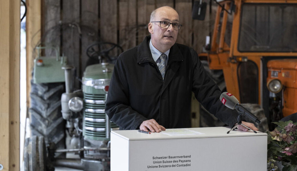  Markus Ritter, Praesident des Schweizer Bauernverbands , referierte bei der Toggenburger Partei Die Mitte. Archivbild: Peter Schneider/Keystone