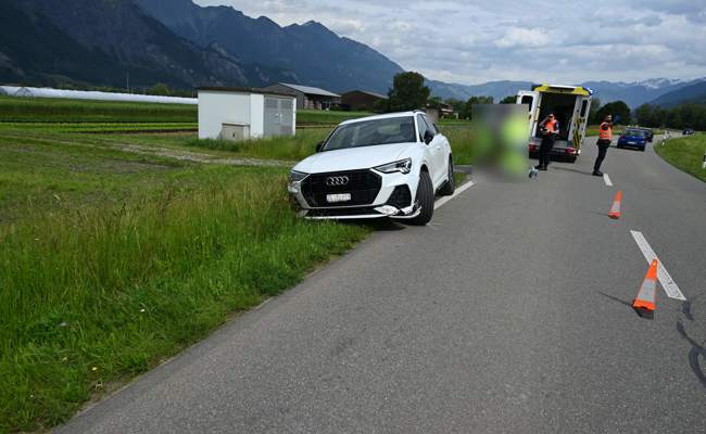 Motorradfahrer bei Streifkollision verletzt