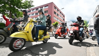 Impressionen vom grossen Vespatreffen in Buchs