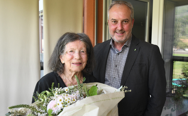 Bei bester Gesundheit: Mathilde Lüpold feiert 104. Geburtstag