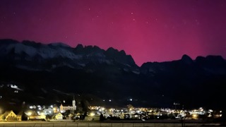 Wolfhag, Gams, um 23.13 Uhr. Bild: Martina Eggenberger