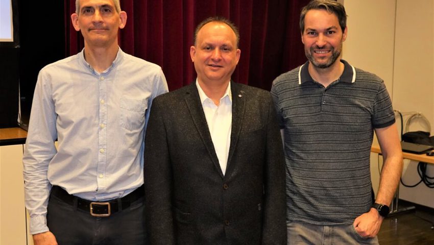  Informierten über das Projekt: Patrick Rissi, Niklaus Lippuner und Andreas Düring (von links). 