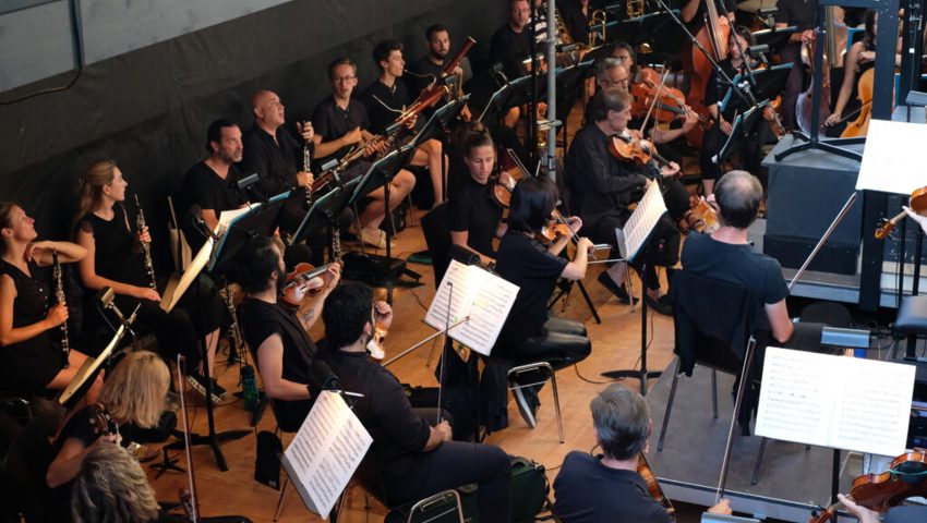  Das Orchester bei der Hauptprobe der diesjährigen Werdenberger Schloss-Festspiele.